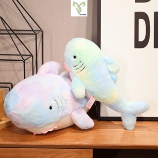 หมอนตุ๊กตา แบบนิ่ม รูปการ์ตูนปลาฉลามน่ารัก เหมาะกับของขวัญวันเกิด ของเล่นสําหรับเด็ก
