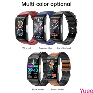 E610 สมาร์ทวอทช์ Ecg Ppg กลูโคสในเลือดอุณหภูมิร่างกายเลือดออกซิเจน Heart Rate Monitoring Smartwatch กันน้ำ Ip68 yuee