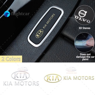 Flightcar Kia สติกเกอร์โลหะ ติดพวงมาลัยรถยนต์ ที่ปัดน้ําฝน ตัวถังรถยนต์ ประตู สําหรับ RIO K5 k3 K2 Picanto Sportage Sorento KX3 KX5 K3S