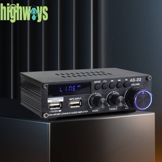 เครื่องขยายเสียงสเตอริโอดิจิทัล HiFi บลูทูธ 5.0 30Wx2 [highways.th]