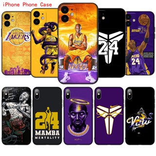 Rcz25 เคสโทรศัพท์มือถือ ซิลิโคนนุ่ม ลาย Black Mamba Kobe Bryant สําหรับ iPhone 12 11 Pro X XS Max Mini