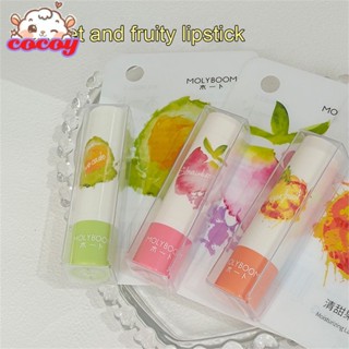 cocoy Fruit Lip Balm Set Moisturizing Clear Lip Primer ลิปกลอสเจลลี่น่ารัก Tinted Lighten Lines Vaseline Plump Lip Care