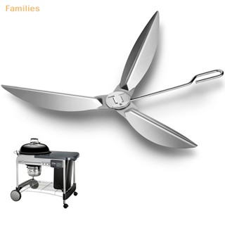 Families&gt; ชุดระบบทําความสะอาด แบบสัมผัสเดียว สําหรับตะแกรงย่าง Weber Kettle 7444