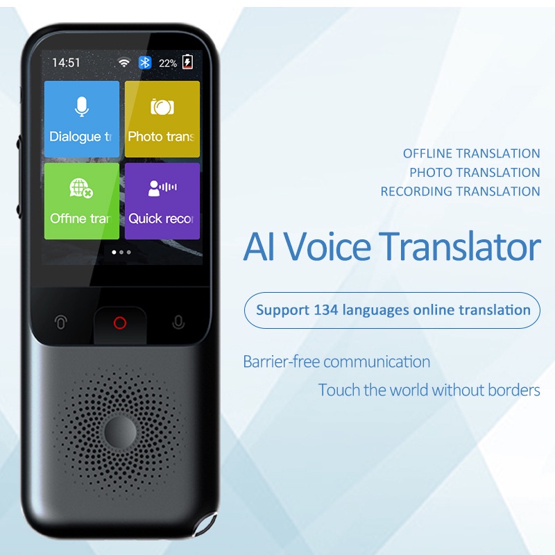 T11 เครื่องแปลภาษาอัจฉริยะ แปลภาษา WIFI AI แบบพกพา