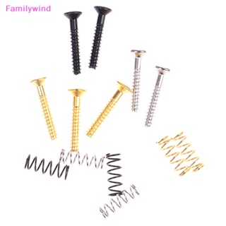 Familywind&gt; สกรูปิ๊กอัพคอยล์กีตาร์ไฟฟ้า สีเงิน 20.2x3 มม. 6 ชิ้น