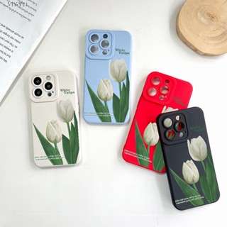 VIVO Y21 Y21S Y21T Y21A Y33S Y33T Y01 Y01A Y15S Y15A Y15C Y50 Y30 Y30i เคสวีโว่ สำหรับ White Tulip เคส เคสโทรศัพท์