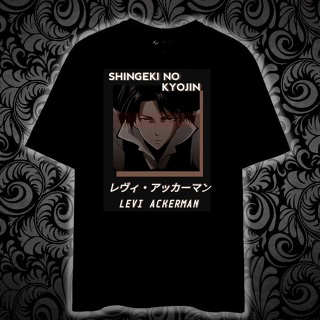 [S-5XL]Levi เสื้อยืดผ้าฝ้าย 100% พิมพ์ลาย ACKERMAN SHINGEKI NO KYOJIN สําหรับทุกเพศ