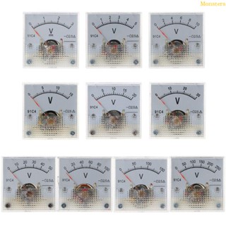 Mm โวลต์มิเตอร์อะนาล็อก ทรงสี่เหลี่ยมผืนผ้า DC 10 แบบ