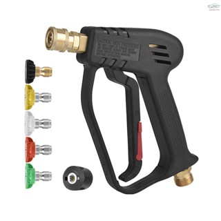 In Stock High-Pressure Washer  with 5 Detachable Spray Nozzle Tip 1/4 Quick Connector Adapter For Car Washing Cleaning  Watering