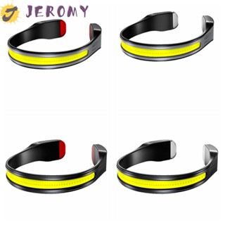 Jeromy ไฟหน้า LED Type-c USB 500LM แบบชาร์จไฟได้ กันน้ํา สําหรับวิ่งกลางแจ้ง