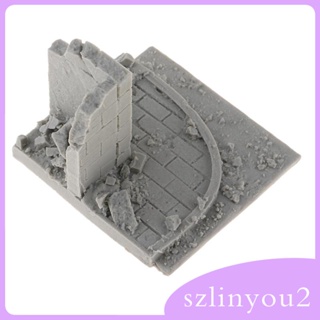 [szlinyou2] โมเดลเรซิ่น รูปเมืองจิ๋ว 1/35 สําหรับตกแต่งผนังบ้าน