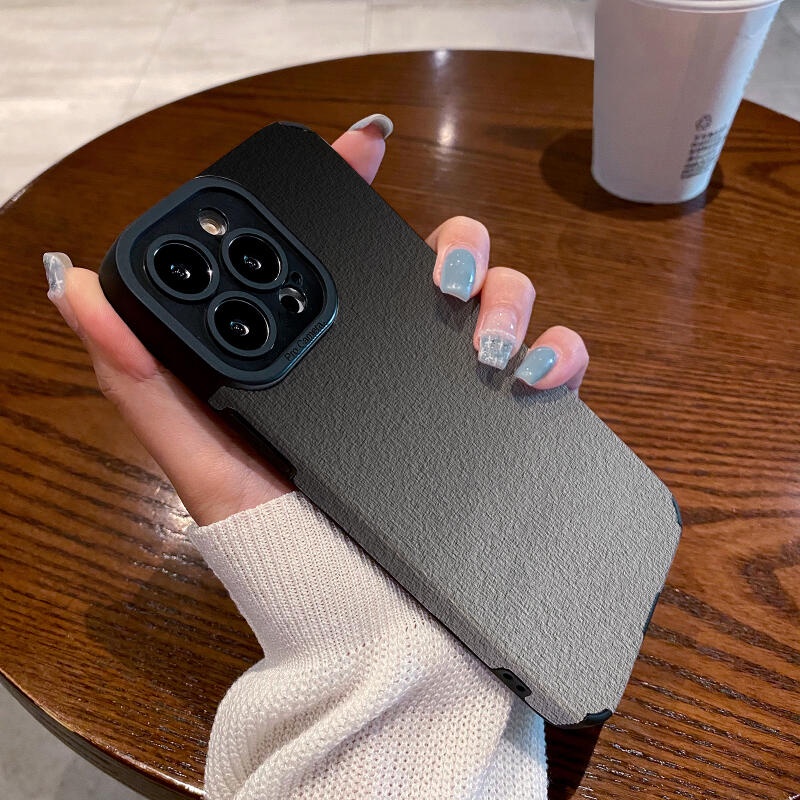 เคสโทรศัพท์มือถือนิ่ม กันแตก ไล่โทนสี เรียบง่าย สีดํา สีเทา สําหรับ IPhone11 12 Pro Max X XR XS Max SE Apple 7 Plus 8 Plus IPhone 13 Pro Max IPhone 14 Pro Max