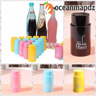 Oceanmapdz ที่เปิดฝาขวดพลาสติก ทรงกระบอก ประหยัดแรงงาน สําหรับเจาะรูขวดเครื่องดื่ม