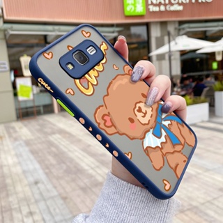 เคสซิลิโคนนิ่ม แบบใส ขอบสี่เหลี่ยม กันกระแทก สําหรับ Samsung galaxy J7 2015 J7 Core J7 Prime J700