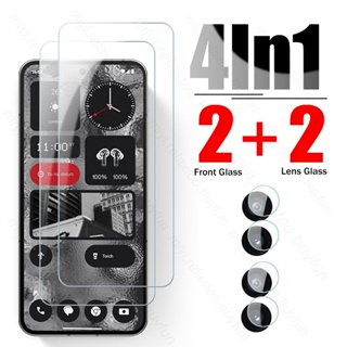 4In1 Camera Lens Film Screen Protector Tempered Glass For Nothing Phone (2) 5G 2023 AIN065 6.7" Protective Glass Nothingphone(2)