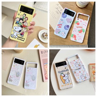 เคสโทรศัพท์มือถือ ฝาพับ ลายการ์ตูนน่ารัก หลากสี สําหรับ Samsung Z Flip4 Z Flip3 Z Flip 4 Z Flip 3