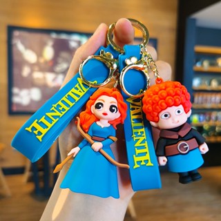 พวงกุญแจ จี้รูปภาพยนตร์ Brave Legend kawaii Princess Merida สําหรับคู่รัก