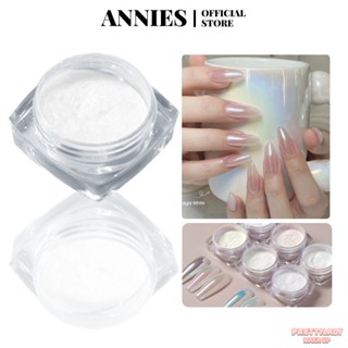 ANNIES 6 ชนิดเล็บ Solid Aurora Powder Patch Shining Moonlight Fairy Mirror Ice Transparent Laser [prettylady]