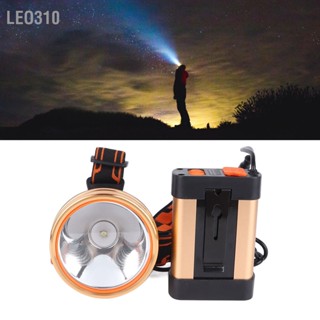  Leo310 ไฟหน้า Super Bright 1800mAh แบตเตอรี่ลิเธียมโคมไฟไฟหน้าแบบชาร์จไฟได้มัลติฟังก์ชั่นสำหรับงานกลางแจ้ง