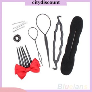 &lt;citydiscount&gt; เซตกิ๊บติดผมแฟชั่น ประดับโบว์