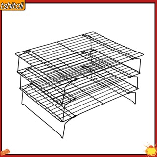{tshitoli} ชั้นวางเค้ก ขนมปัง คุกกี้ เบเกอรี่ 3 ชั้น แบบไม่ติด