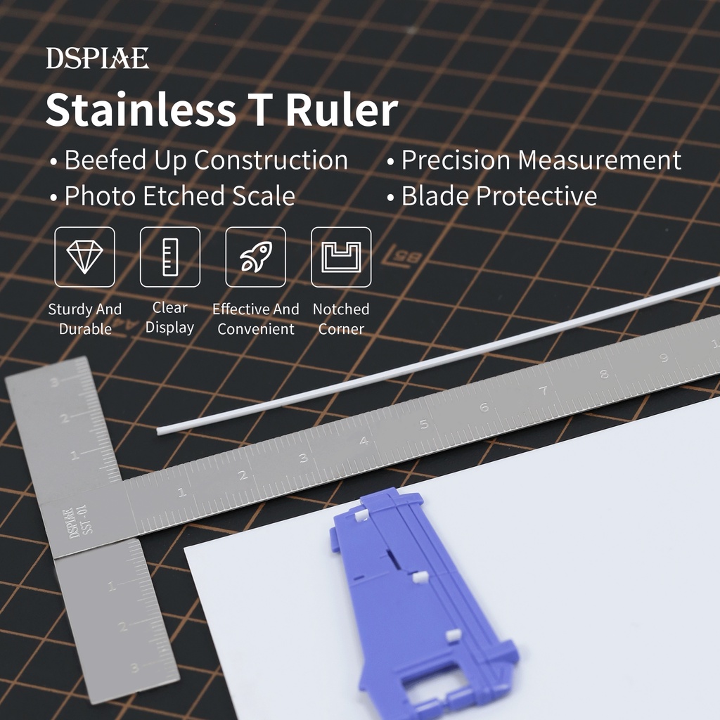 DSPIAE SST-01 Stainless T Ruler