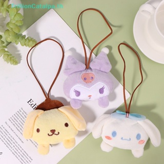 Trillioncatalpa สติกเกอร์พวงกุญแจ จี้ตุ๊กตา Sanrio Name Cinnamoroll Melody Kulomi ป้องกันการสูญหาย สําหรับตกแต่งกระเป๋า