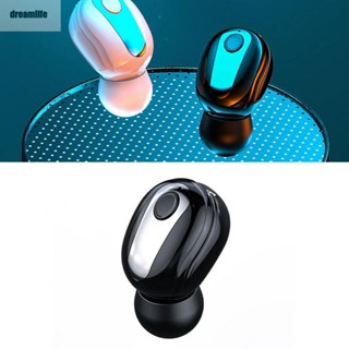 【DREAMLIFE】Single In-Ear Bluetooth Earphone 1.2cm Height 1.8cm Width 10m Wireless Signal