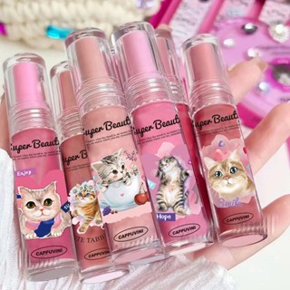 ของแท้ Cappuvini Cat Clear Toot ลิปกลอส ให้ความชุ่มชื้น น้ํา กระจก เจลลี่ ลิปกลอส ไวท์เทนนิ่ง ลิปกลอส เครื่องสําอาง