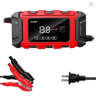 Fw E-FAST เครื่องชาร์จแบตเตอรี่รถยนต์อัตโนมัติ 12V 6A แบบพกพา สําหรับรถยนต์ รถจักรยานยนต์