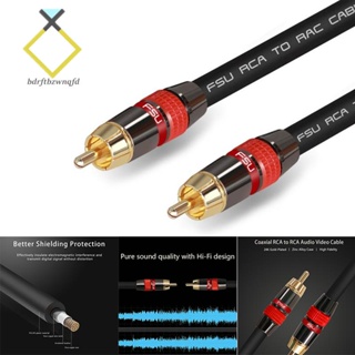 Fsu สายเคเบิลเสียงสเตอริโอดิจิทัล RCA เป็น RCA Coaxial SPDIF ตัวผู้ ลําโพงซับวูฟเฟอร์ Hifi AV