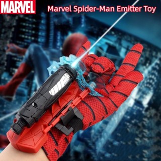 ถุงมือผ้าไหมนิ่ม พร็อพคอสเพลย์ Marvel Spider-Man Emitter 5 เมตร สําหรับเด็ก