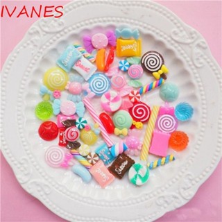 Ivanes ชุดอุปกรณ์ทําเครื่องประดับ กิ๊บติดผม รูปเปลือกหอย สีแคนดี้ สําหรับตกแต่งสมุดภาพ โทรศัพท์ Diy