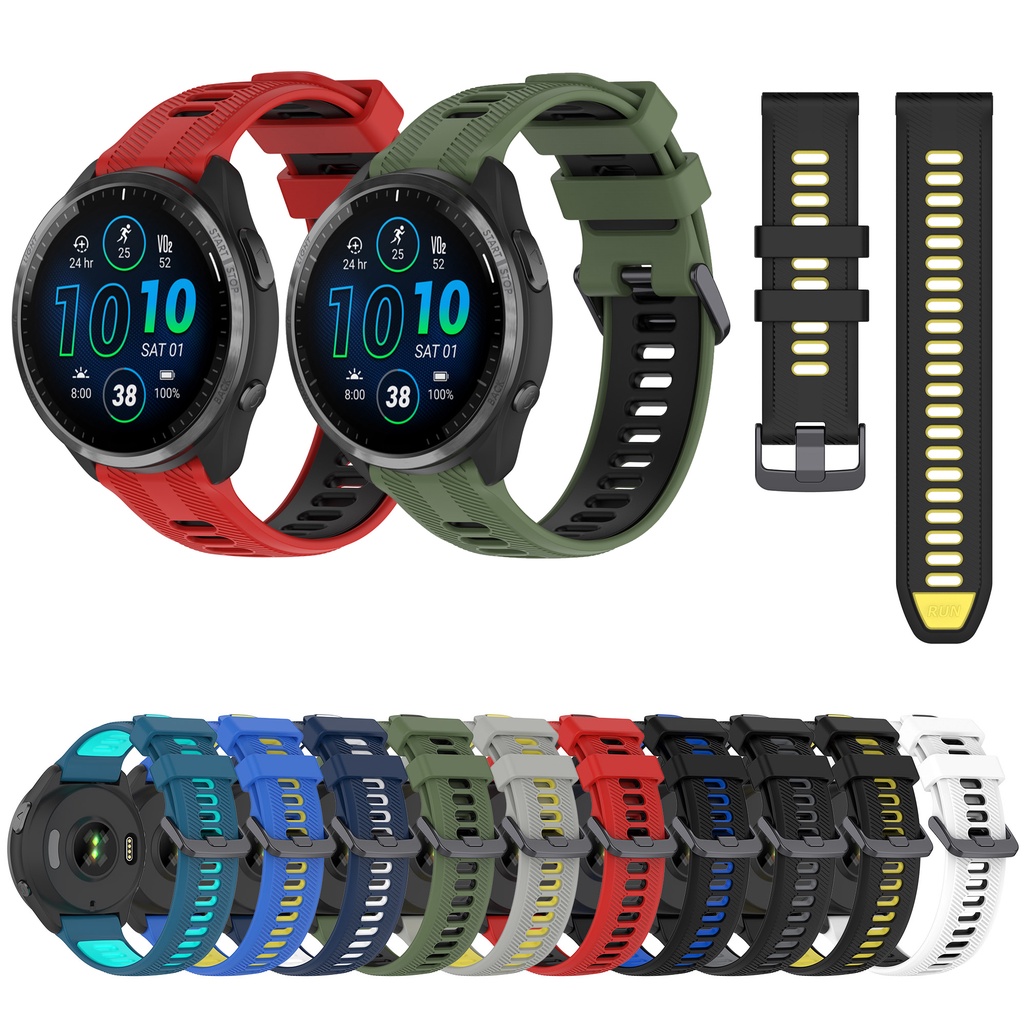 สายซิลิโคนสําหรับผู้เบิกทาง Garmin 745 935 945 955 965 Fenix6 Pro GPS Fenix5 plus S62 S60 สัญชาตญาณ 2 Fenix 5 6 สมาร์ทวอท์ช