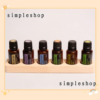 ชั้นวางน้ํามันหอมระเหย แบบไม้ 6 หลุม สําหรับ DoTERRA