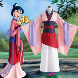 เครื่องแต่งกายคอสเพลย์ อนิเมะ Hua Mulan สไตล์โบราณ