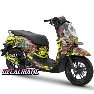 สติกเกอร์เต็มตัว + แดชบอร์ด Decal Honda 2012-2023 Minion Zombie