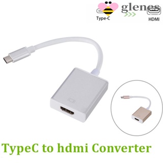 Glenes อะแดปเตอร์แปลงสายเคเบิ้ล USB 3.1 เป็น HDMI Type C เป็น HDMI 1080p HD 10Gbps สําหรับแล็ปท็อป ทีวี มอนิเตอร์ โปรเจคเตอร์