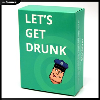 การ์ดเกม EU Lets Get Drunk Card Game 100 การ์ดภาษาอังกฤษ สําหรับงานปาร์ตี้ ครอบครัว กลางคืน