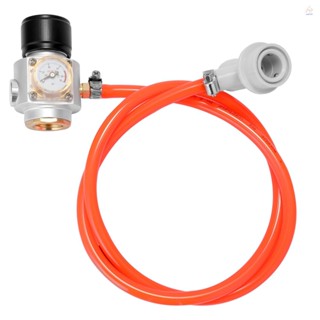 เครื่องชาร์จแก๊สอลูมิเนียม CO2 Mini 0-90 PSI สําหรับโซดา เบียร์ เคเกอเรเตอร์