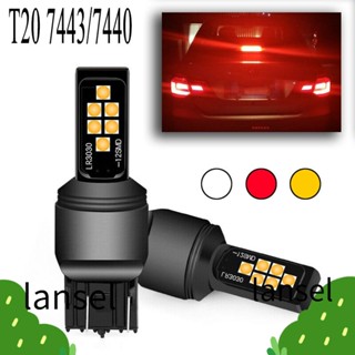 lans red white 3030 12smd 7443 w 21/5 w t 20 7440 w 21 w ไฟรถยนต์ไฟเบรค