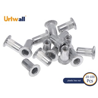 Urlwall หมุดรีเวท อลูมิเนียม M3 M4 M5 M6 M8 อุปกรณ์เสริม สําหรับซ่อมแซมบ้าน 100 90 50 ชิ้น