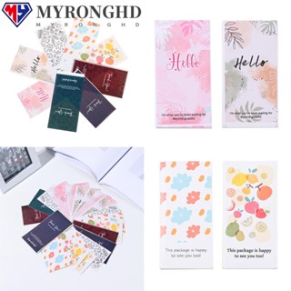 Myronghd สติกเกอร์ Thank You ลายดอกไม้ สําหรับตกแต่งงานแต่งงาน ปาร์ตี้ 50 ชิ้น