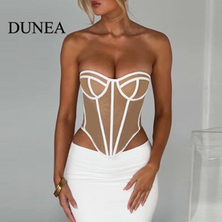 Dunea เสื้อท็อปส์ เปิดหลัง เซ็กซี่ สําหรับผู้หญิง