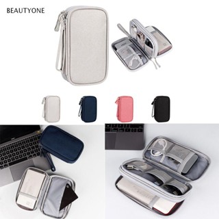 TOPBEAUTY กระเป๋าเครื่องสําอาง กระเป๋าจัดระเบียบสายเคเบิล USB ทนทาน