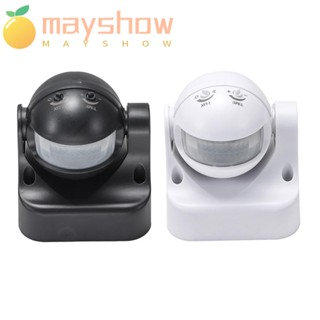 Mayshow เซนเซอร์ตรวจจับการเคลื่อนไหว PIR 180° สวิตช์เหนี่ยวนํา ทรงกลม สําหรับตกแต่งสวน