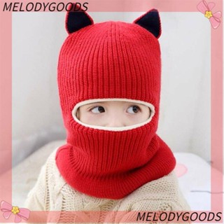 Melodg หมวกบีนนี่ ผ้าฟลีซ อบอุ่น แฟชั่น