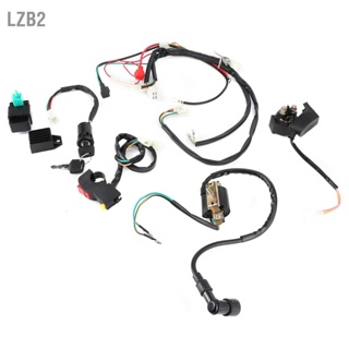 LZB2 ชุดสายไฟสตาร์ทเครื่องยนต์ไฟฟ้าเหมาะสำหรับ 50cc 110cc 125cc PIT Quad Dirt Bike ATV