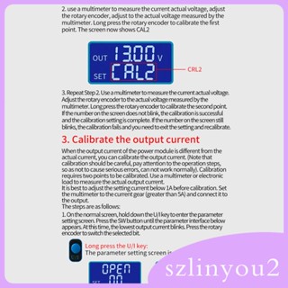 [szlinyou2] โมดูลควบคุมแรงดันไฟฟ้า DC ปรับได้ หน้าจอ LCD ป้องกันหลายชั้น