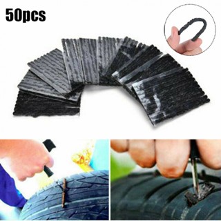 ⚡NEW 8⚡Tyre Repair 50Pcs Accessories Black Plug Tire Puncture Repair Recovery Kit